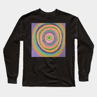 Colour burst Mandala Long Sleeve T-Shirt